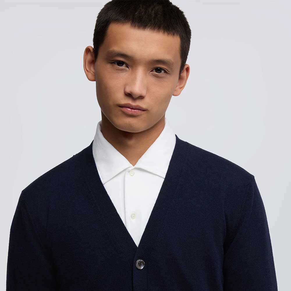 Cárdigan Mod M140 Azul Marino Aspesi