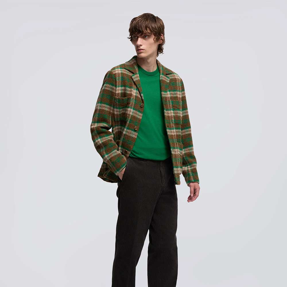 Sueter cuello redondo Lana Merino Mod. M195 verde Aspesi