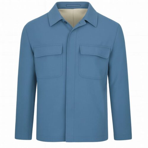 Sobrecamisa Hombre AAANSEL en Lana Virgen y Elastano Lardini