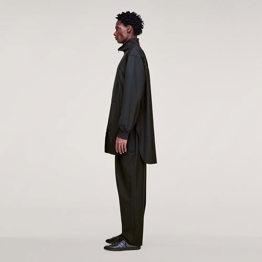 Sudadera larga en lana refinada KG6035 Negra Y-3