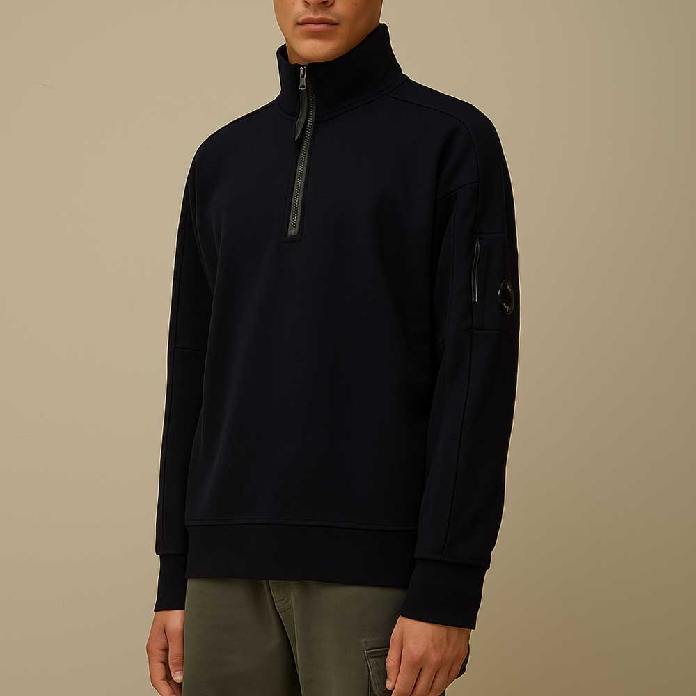 Sudadera Diagonal Raised Fleece Half Zip C.P. Company
