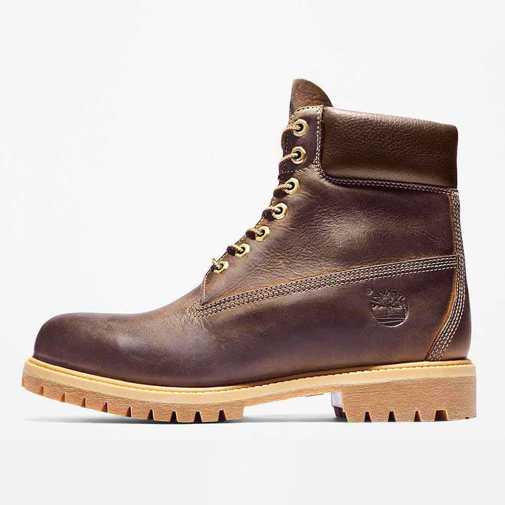 Botas Premium 6 in Lace Waterproof Brown Timberland