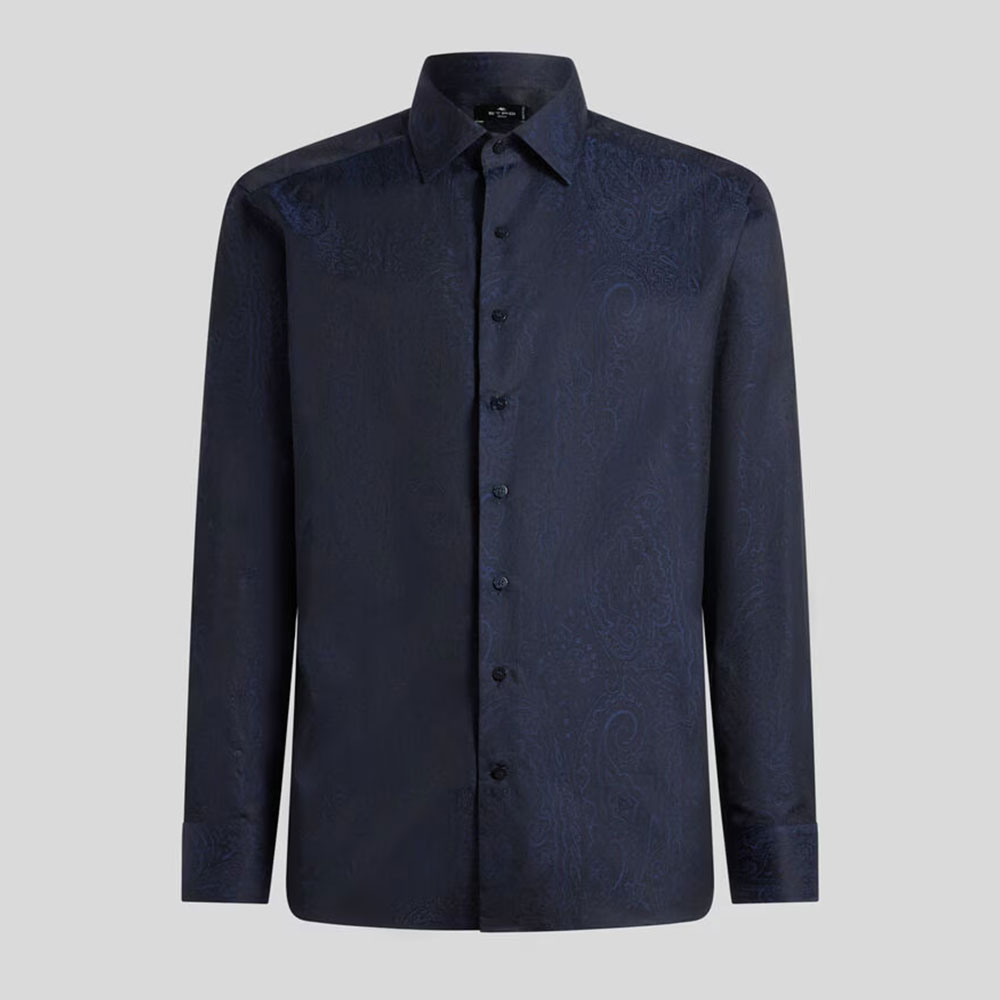 Camisa de algodón jacquard AQ043 B0065 Etro