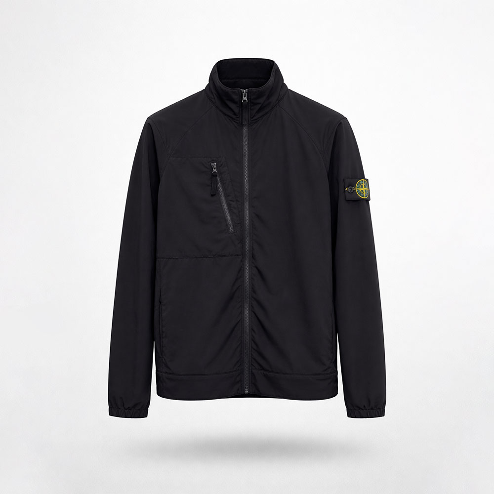 Technical Overshirt Jacket 1200036 organic cotton V0029 Stone