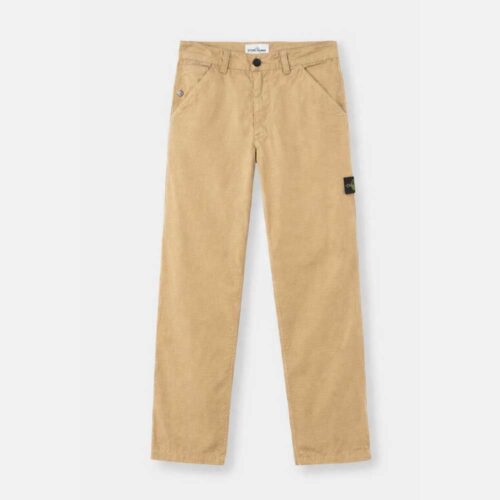 Pantalones algodón orgánico Stretch Broken Twill efecto Old 3100008 V009A Stone Island