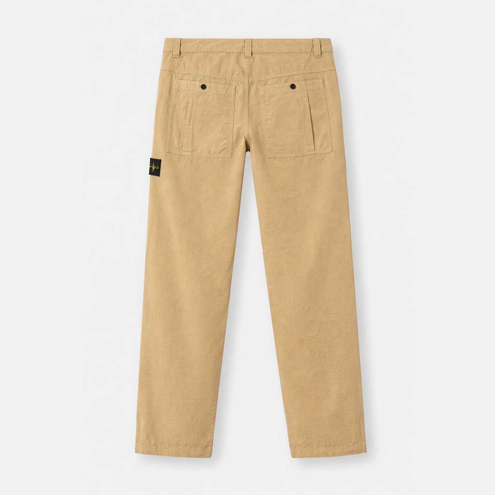 Pantalones algodón orgánico Stretch Broken Twill efecto Old 3100008 V009A Stone Island