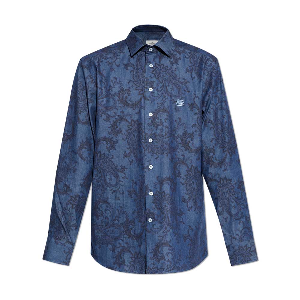 camisa-estampada-azul-marino-con-logo-bordado-etroMRIB0002-99SA5S6-X0883-4 Camisa azul marino 99SA5S6 Paisley con logo bordado Etro