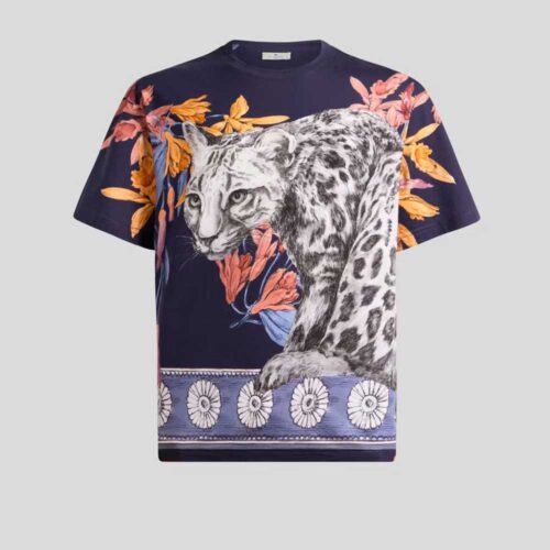 Camiseta de algodón con estampado posicional AKG44 B0065 Etro