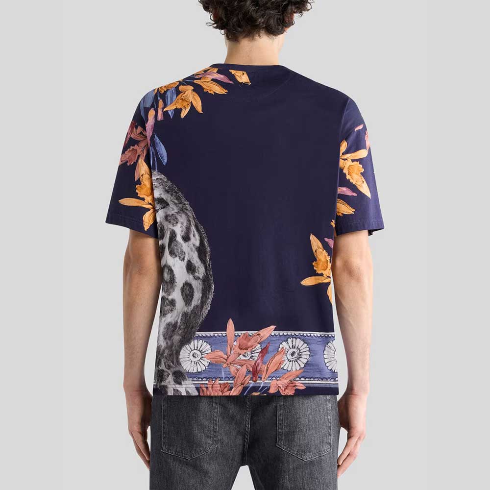 Camiseta de algodón con estampado posicional AKG44 B0065 Etro