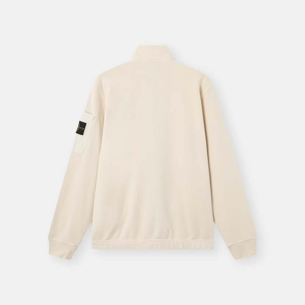 Chaqueta Deportiva con cremallera 6100018 V0093 Marfil Stone Island