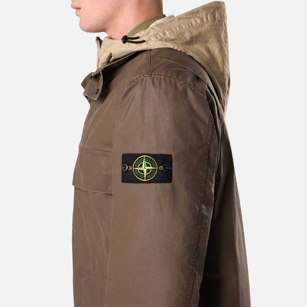 Chaqueta Field Waxed Pigment Cotton Tela 4100024 V007C Stone Island