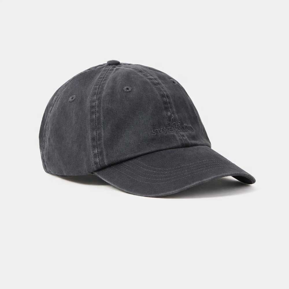 gorra-9100002-brushed-cotton-gabardine-hat-stone-island-grey-2 Gorra 9100002 V002D algodón cepillado gabardina Stone Island