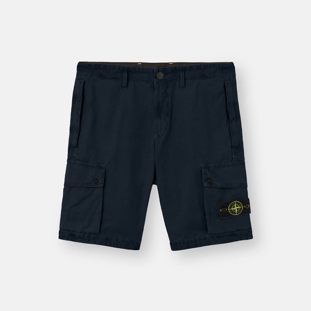 Shorts L100019 Algodón Orgánico Cepillado Canvas efecto Old Stone Island