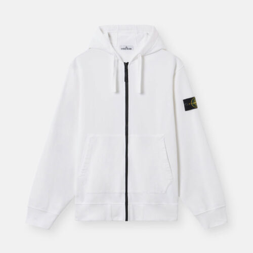 Sudadera con Capucha Blanca 6100061 V0001 Stone Island
