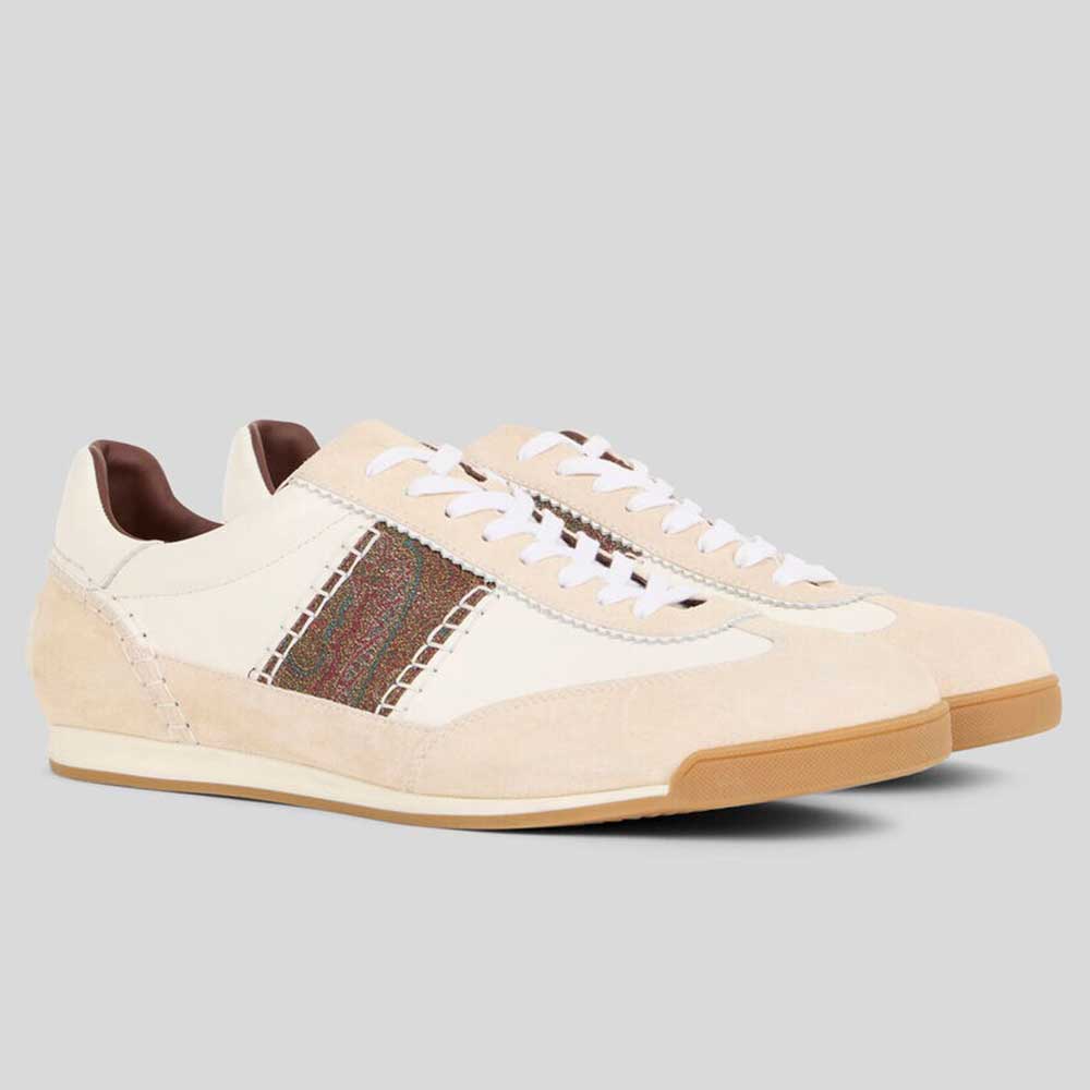 Zapatillas de piel con aplicaciones Arnica AU135 W0001 Etro