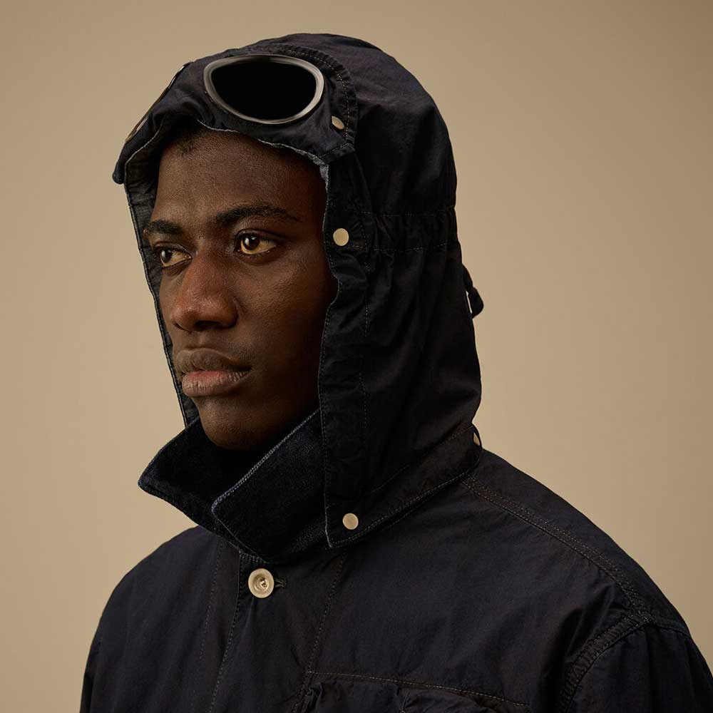 Chaqueta 50 Fili Indigo Goggle 883 C.P. Company