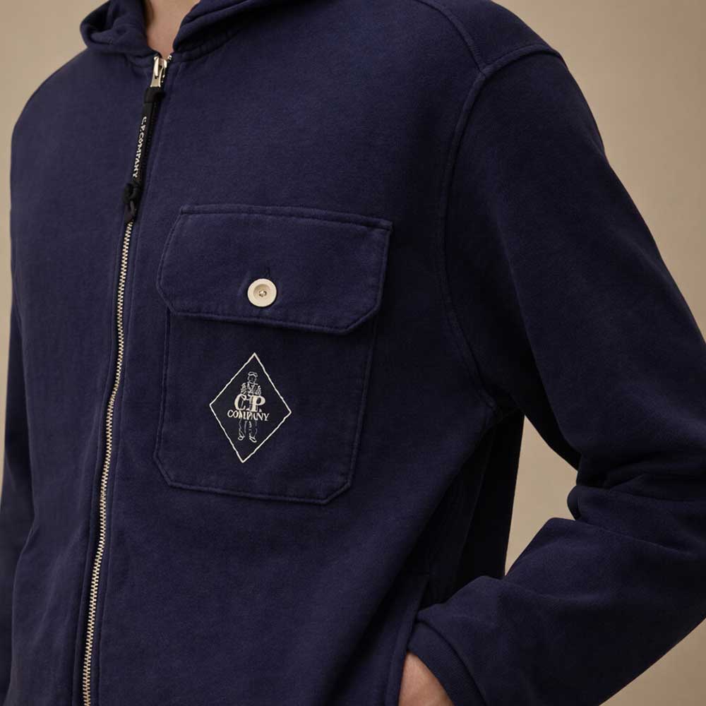 Sudadera abierta Malfile Fleece 889 C.P. Company