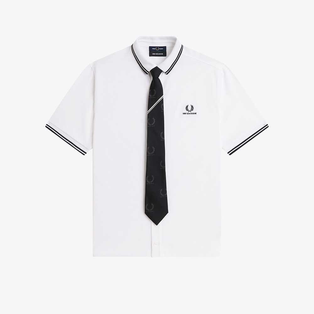 美品　FRED PERRY Lace Polo Shirt(10) Polo Pique SM2110 Fred Perry x Kris Van Assche - Miralles 1986