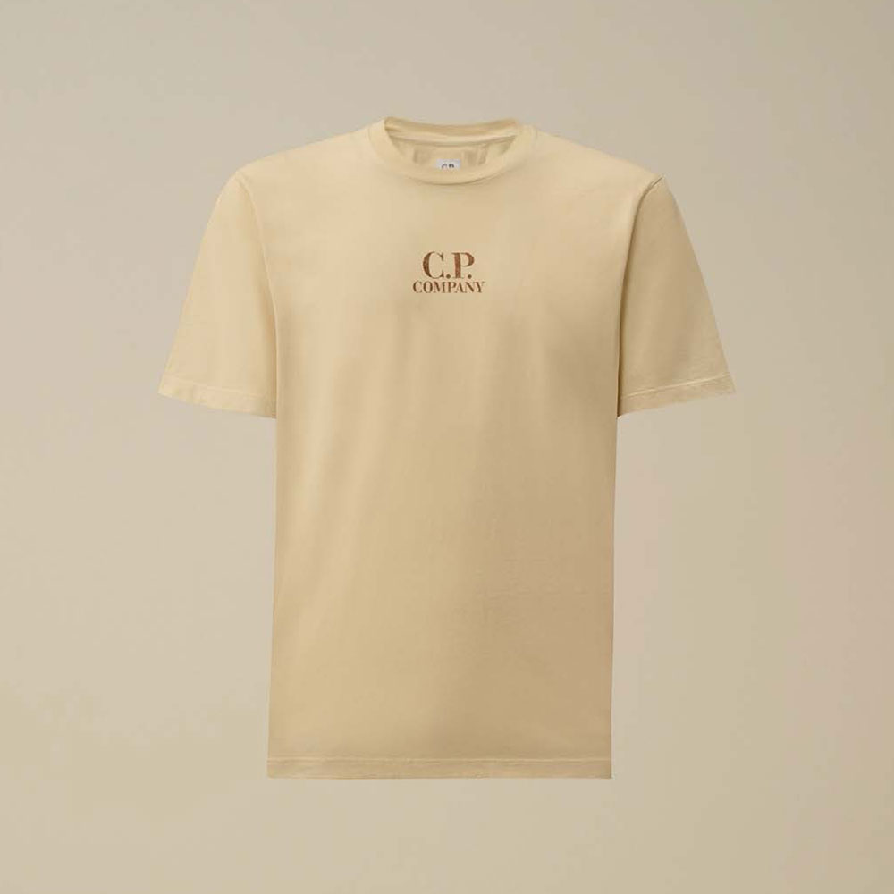 【新品，未使用】C.P. COMPANY ベージュ Tシャツ Short-sleeved T-shirt 24/1 jersey British Sailor 114 CP Company