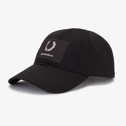 HW2310 Classic Twill Cap Black Fred Perry x Kris Van Assche