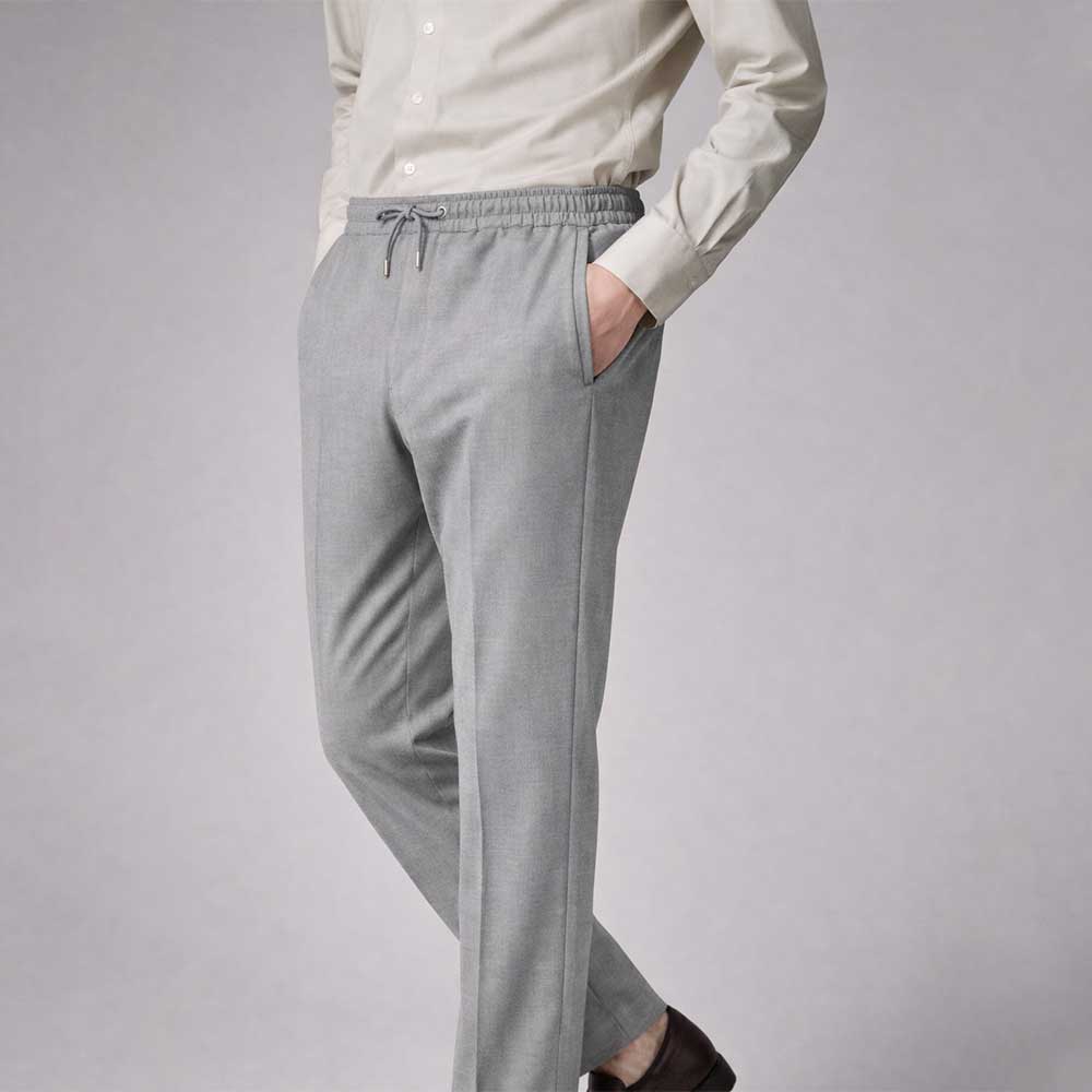 Pantalón gris claro 100% Lana Virgen A suit to Travel In Paul Smith