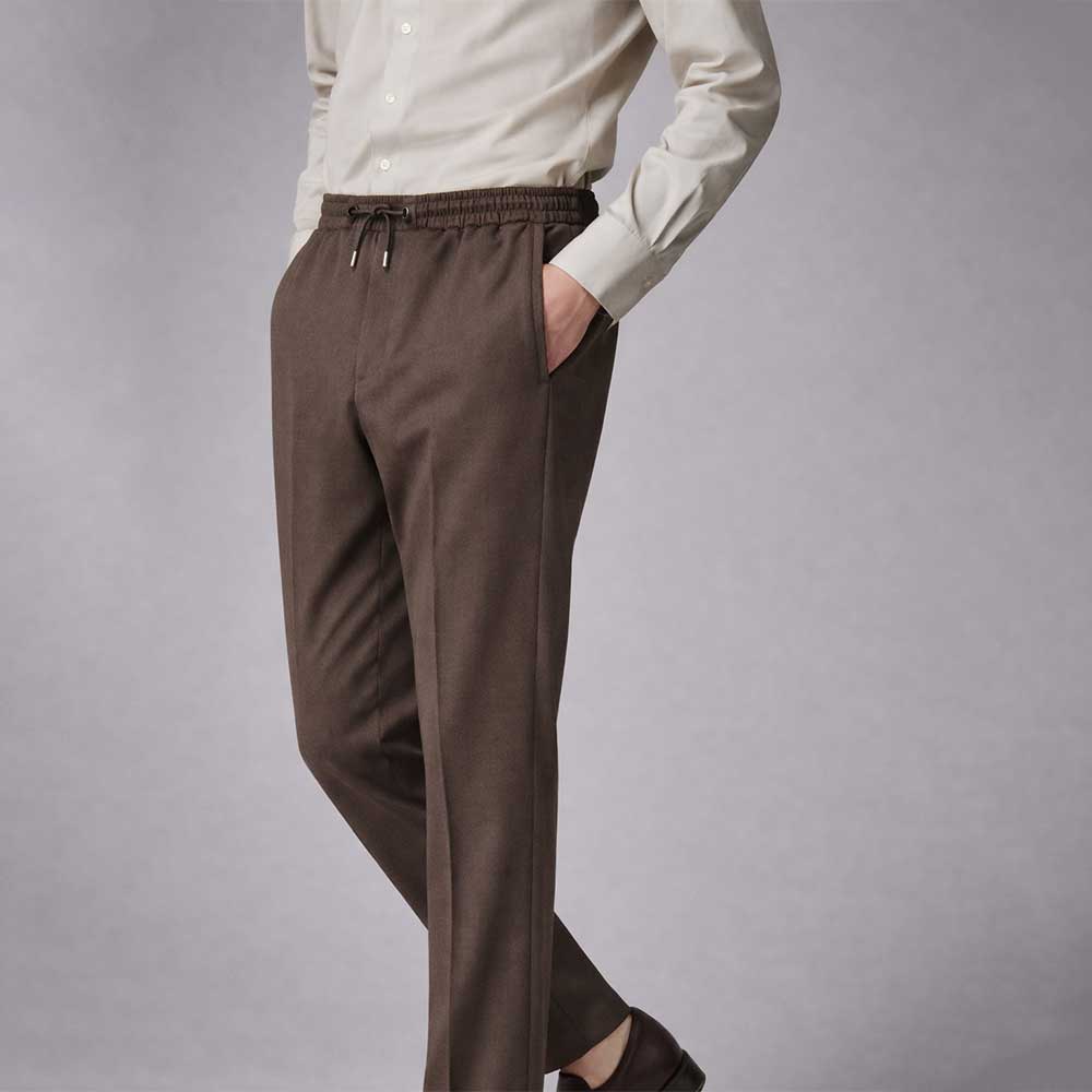 Pantalón marrón 100% Lana Virgen A suit to Travel In Paul Smith