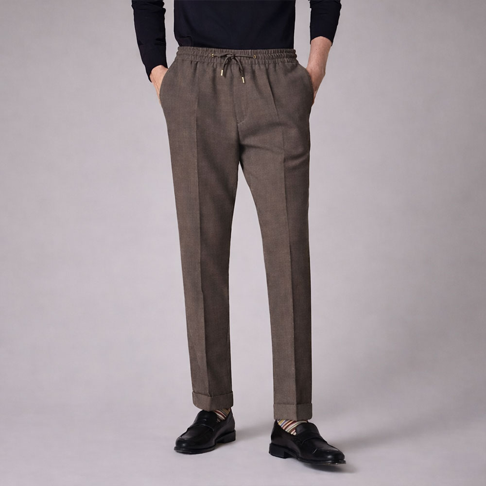 Pantalón marrón 100% Lana Virgen A suit to Travel In Paul Smith