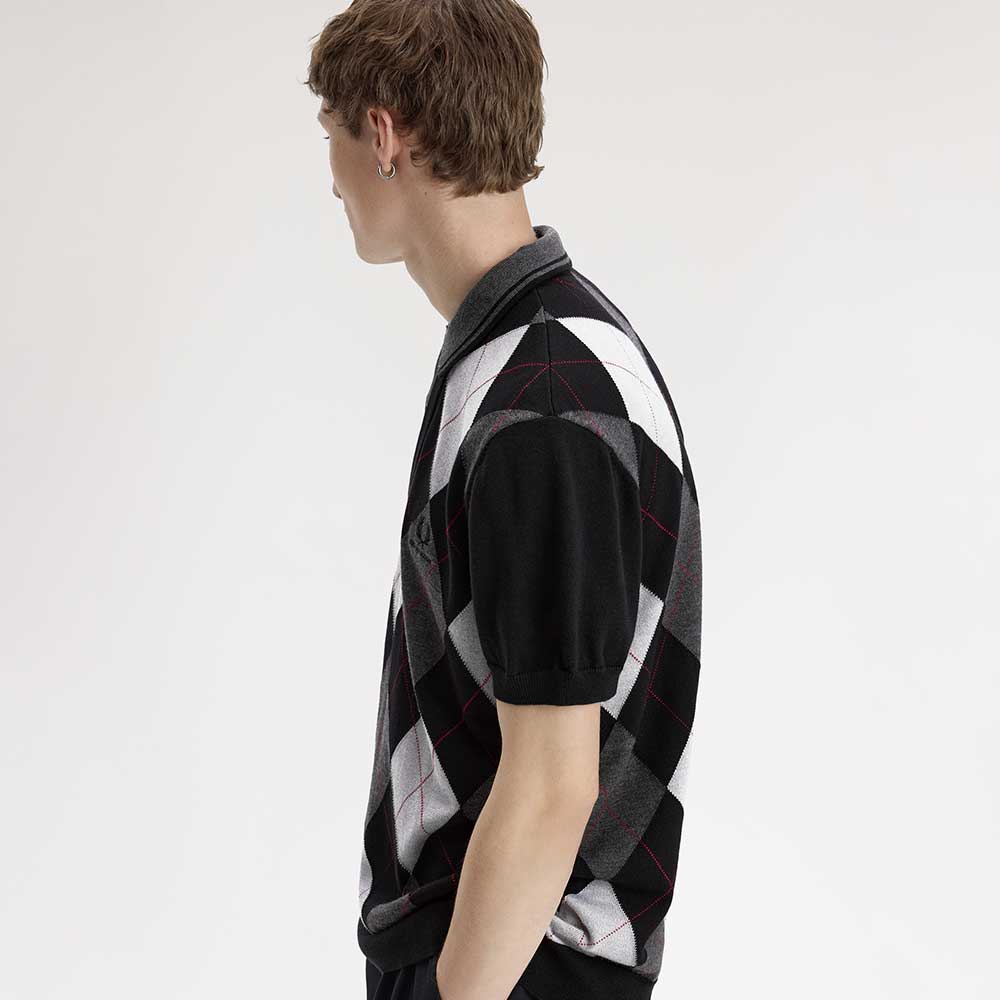 Polo Argyle Knitted Shirt Fred Perry x Kris Van Assche