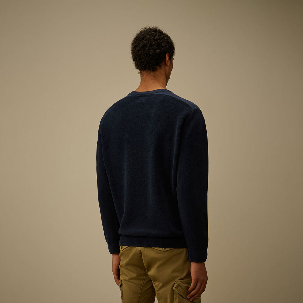 Suéter Cotton Chenille Crewneck Lens C.P. Company