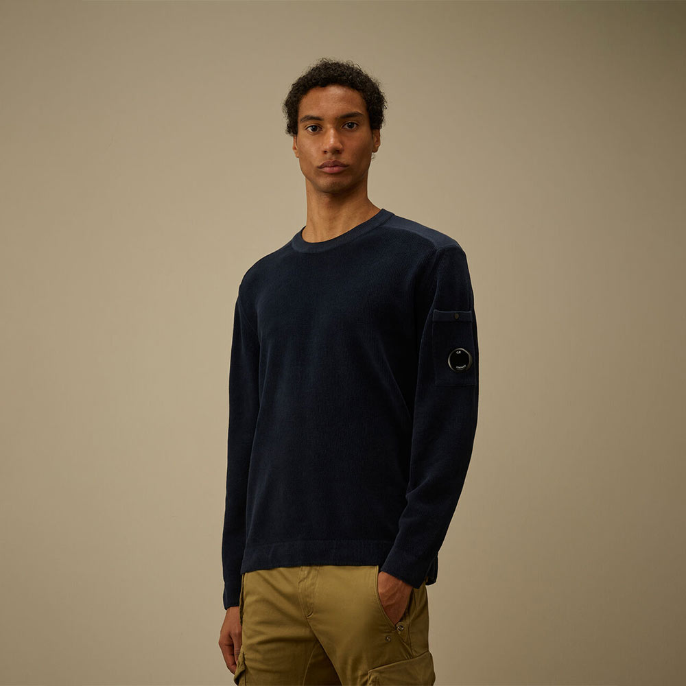 Suéter Cotton Chenille Crewneck Lens C.P. Company