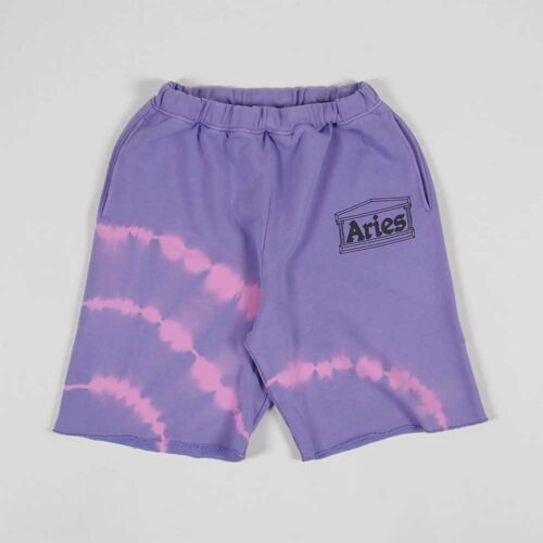 Aries Arise Shorts Tie Dye Temple Logo