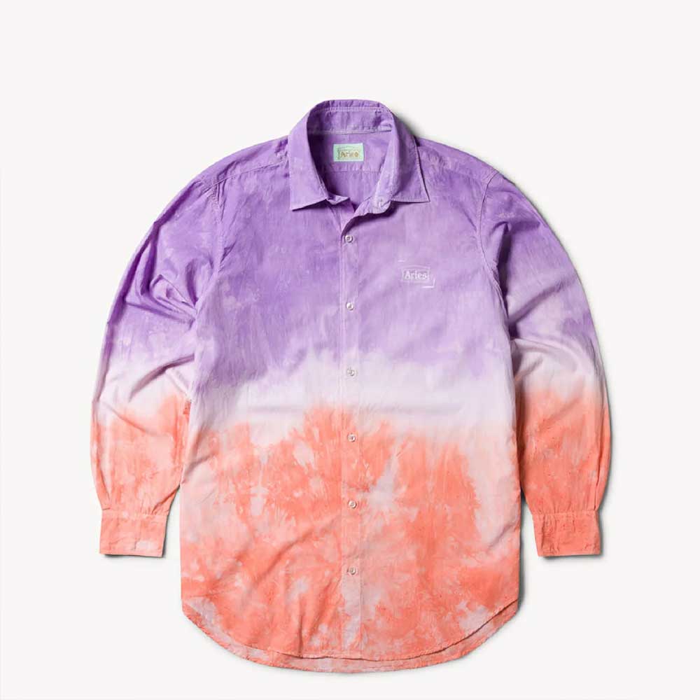 Aries Arise Camisa Dip Dye Poplin Multicolor