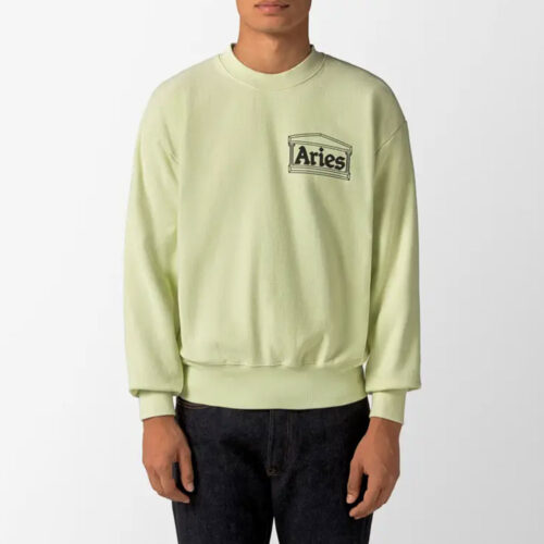 Aries Arise Sweatshirt Classic Temple pastel green