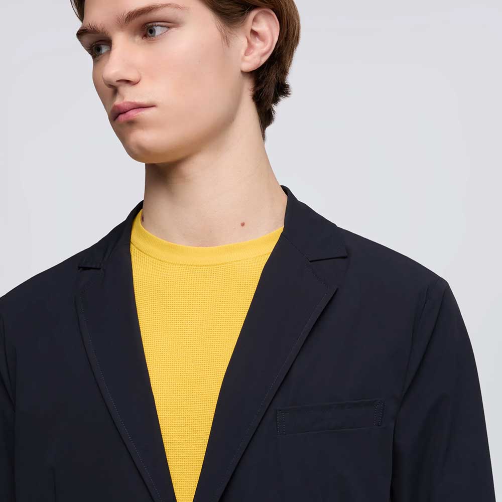 Aspesi americana en nylon elástico azul marino