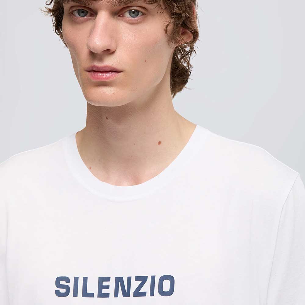 Aspesi camiseta algodón Silenzio blanca