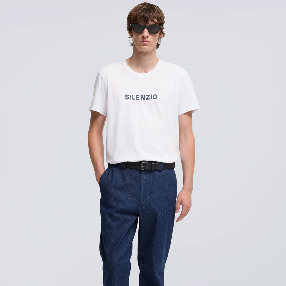 Aspesi camiseta algodón Silenzio blanca