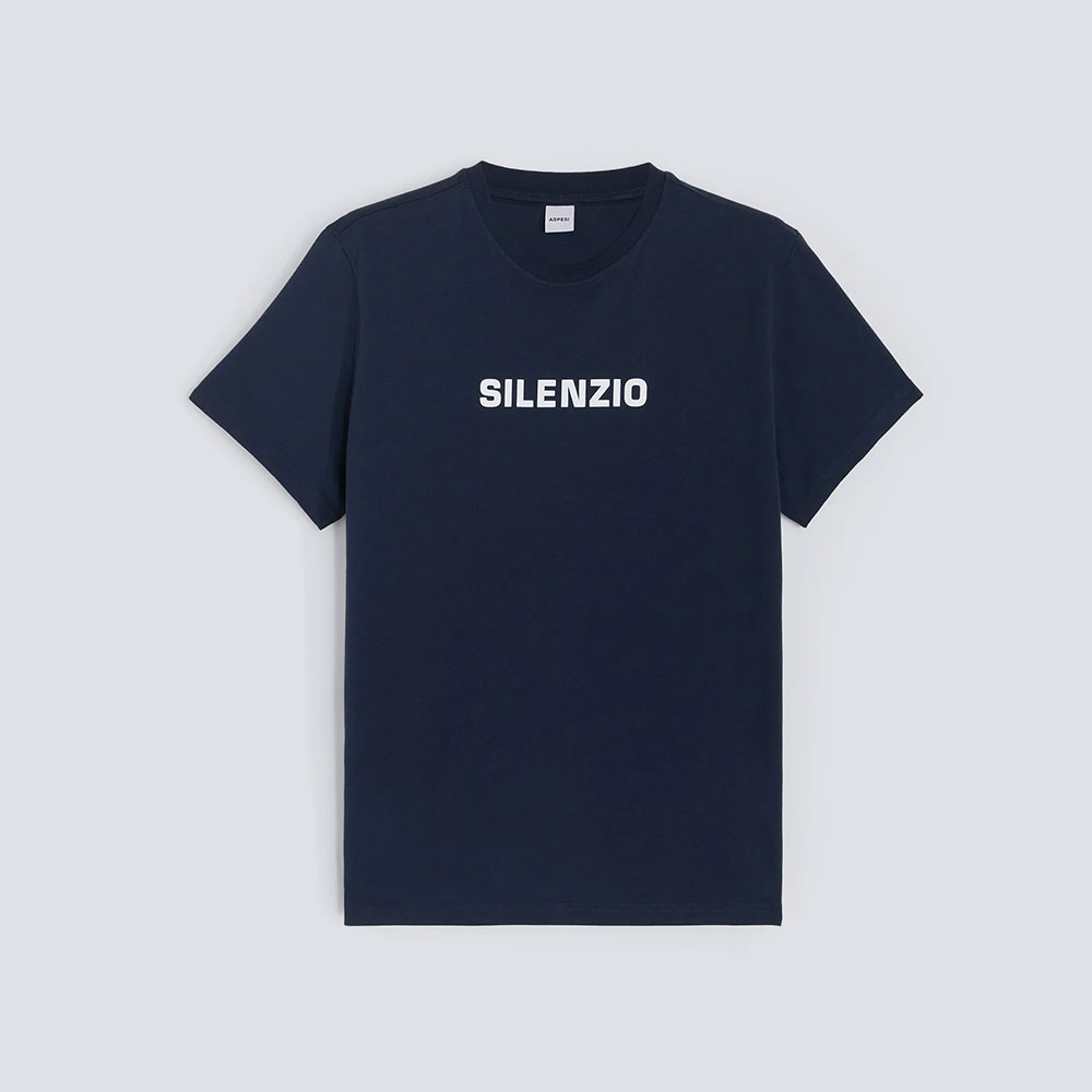 Aspesi camiseta algodón Silenzio navy
