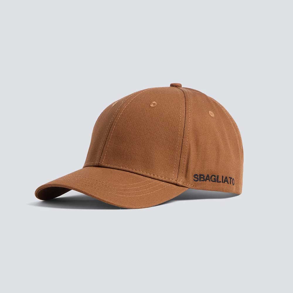 Aspesi gorra de gabardina de algodón con letras Sbagliato