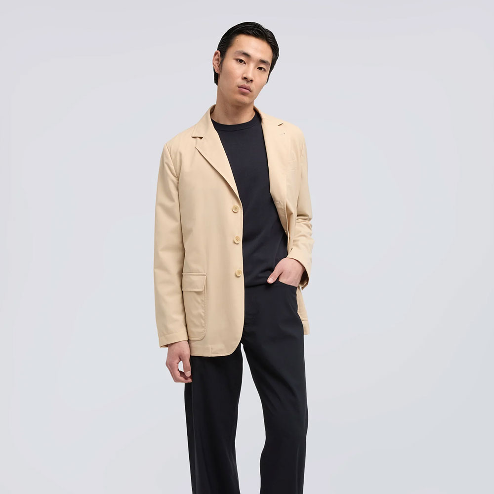 Aspesi modelo 828 jersey de algodón en cuello redondo azul marino