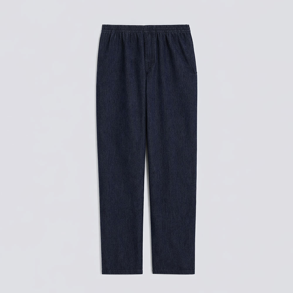 Aspesi pantalones en denim oscuro de algodón ligero