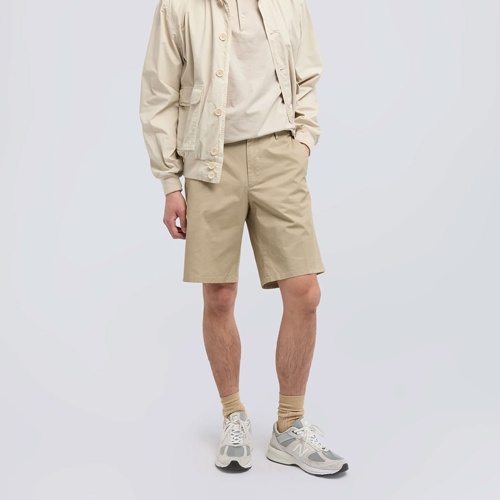 Aspesi pantalones cortos tipo bermuda en sarga de algodón Colonial