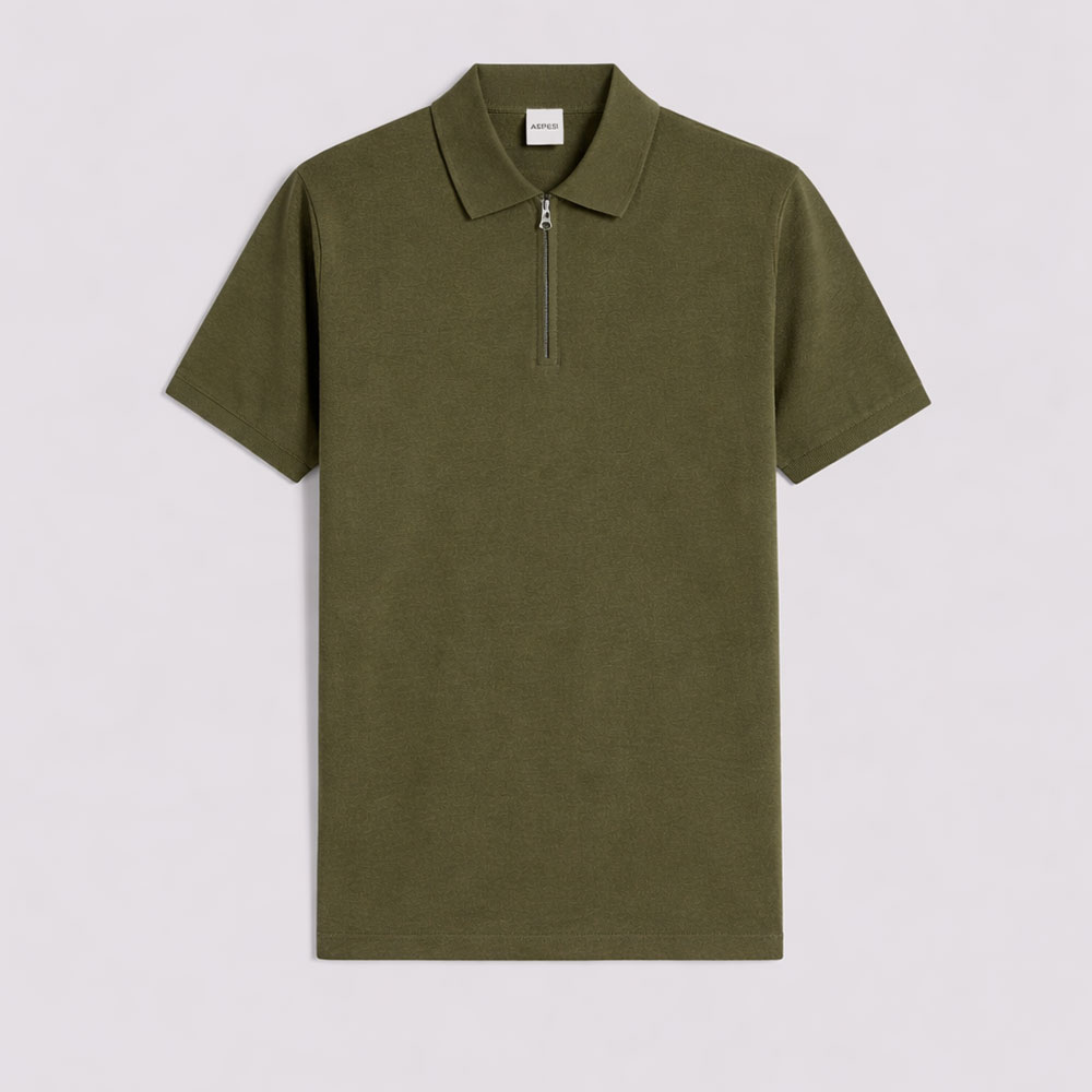 Aspesi polo modelo 827 verde militar
