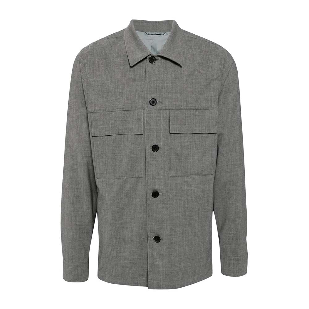 Sobrecamisa Paul Smith con bolsillos lana gris