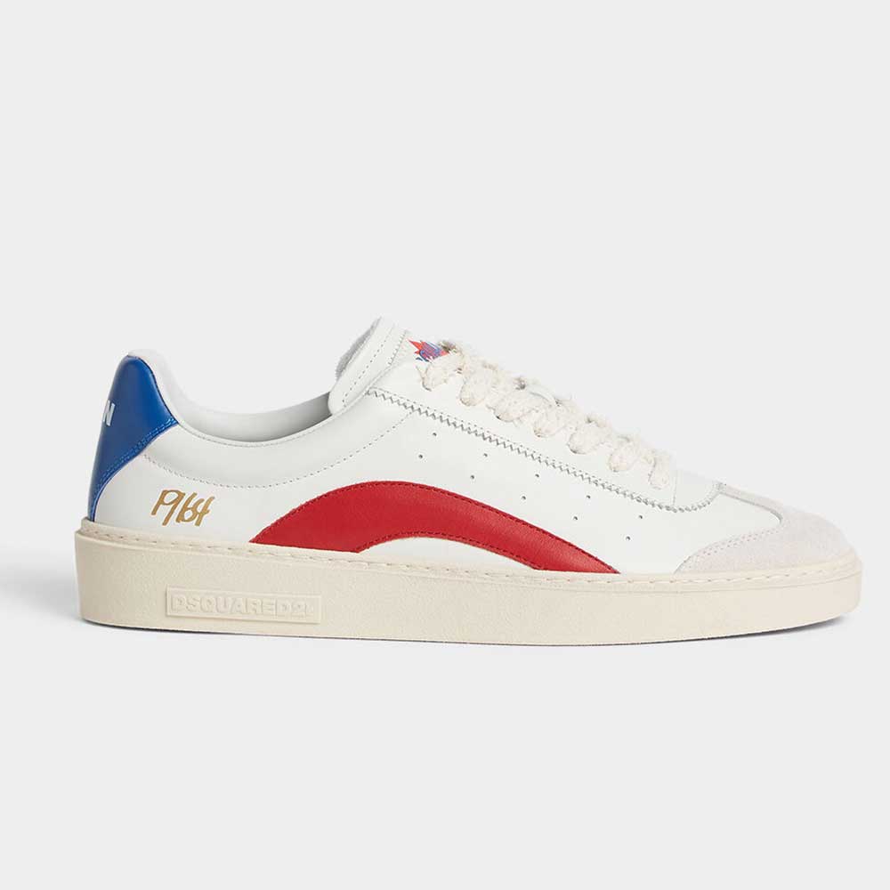 Zapatillas Dsquared2 Rider Piel de Becerro blanco