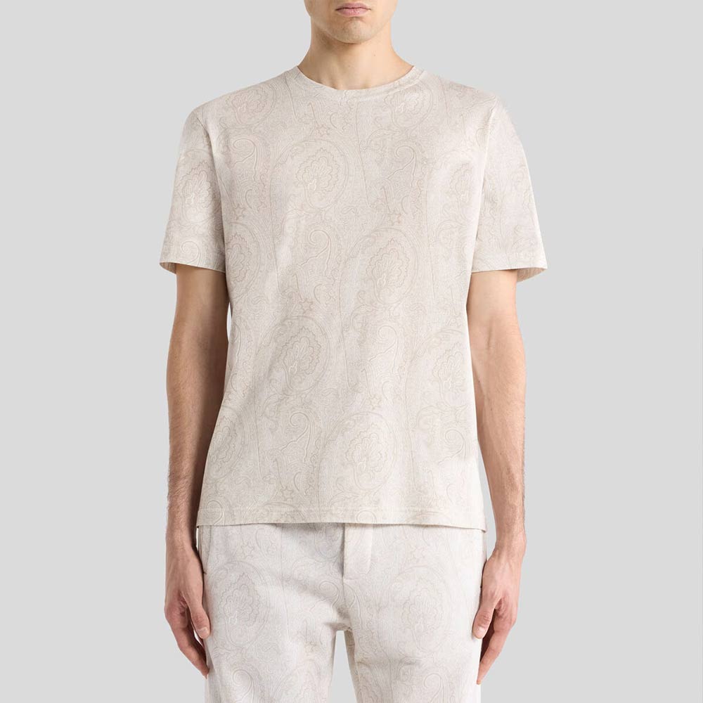 Etro cotton T-shirt with Arnica motif M0096