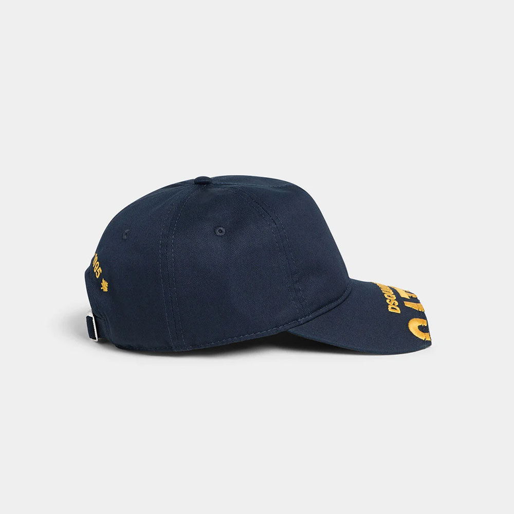 Gorra Dsquared2 Logo Baseball en gabardina de algodón