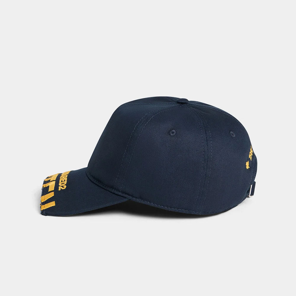 Gorra Dsquared2 Logo Baseball en gabardina de algodón