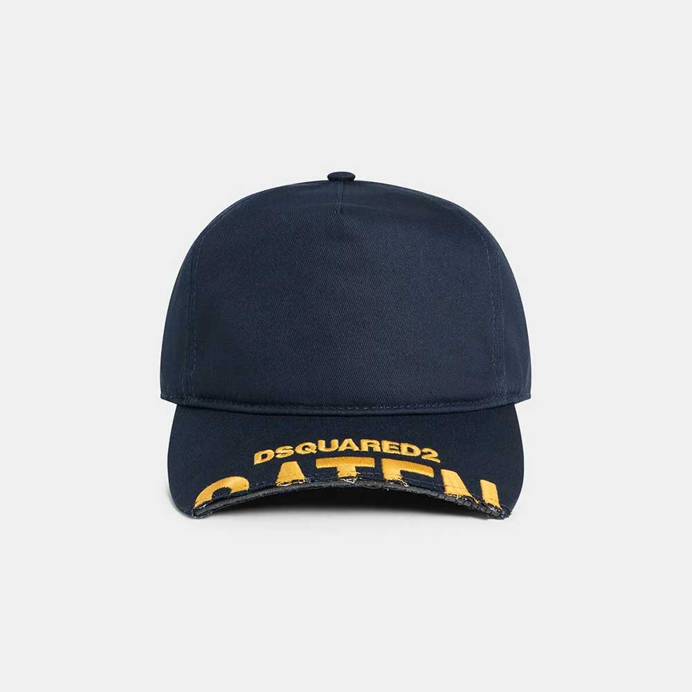 Gorra Dsquared2 Logo Baseball en gabardina de algodón