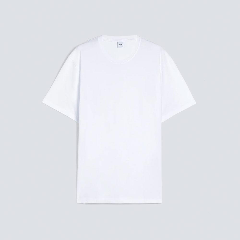 Aspesi 3107 white cotton jersey T-shirt