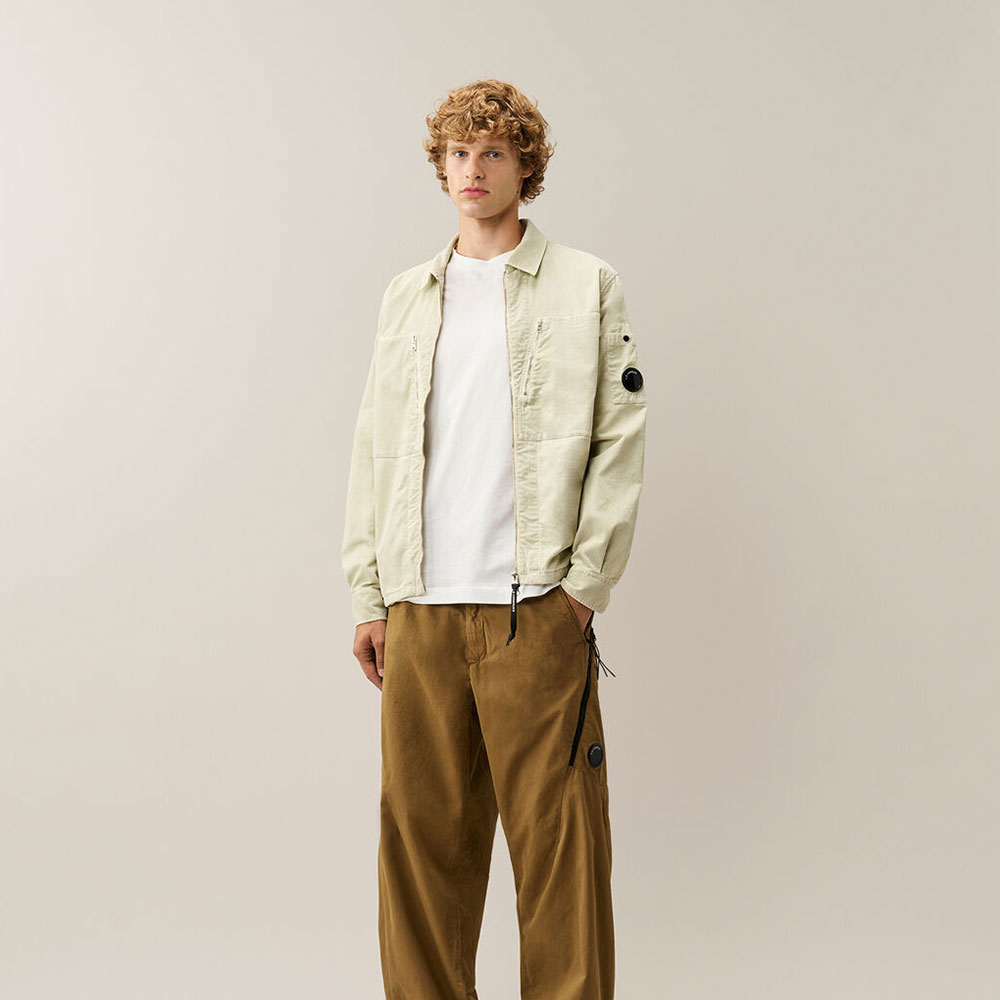 Camiseta C.P. Company 30/1 Jersey Short Sleeve Comfort Logo Blanco
